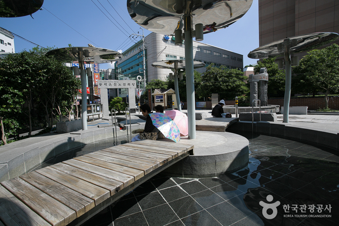 동래온천노천족욕탕