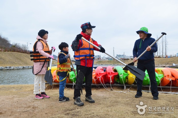 삼학도 카누 체험