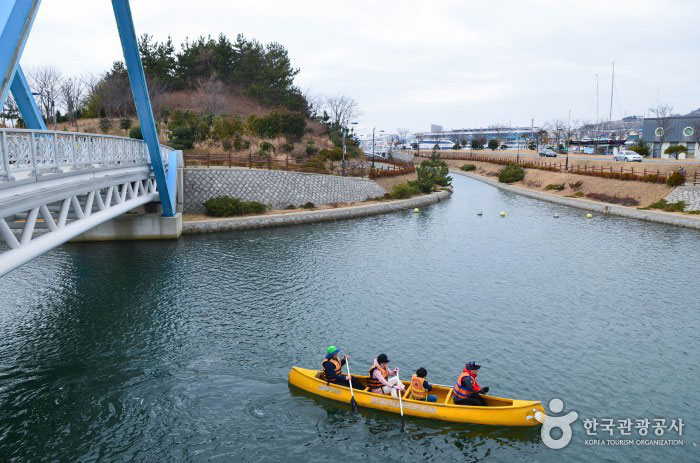 삼학도 카누 체험